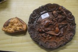 2x Wooden Art Carvings