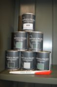 *6x 100ml of Graham & Brown Matt Emulsion (assorted colours)