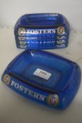 5x Foster’s Glass Ashtrays