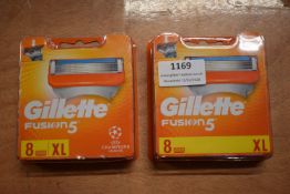 2x Gillette Fusion 5 Razor Blades 8pk