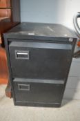 *Metal Two Drawer Filing Unit in Black
