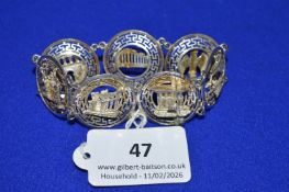 Sterling Silver Bracelet with Classical Motifs ~27g