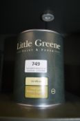 *1x 1L of Little Greene National Trust High White Water Based Intelligent Exterior Eggshell