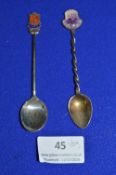 Pair of Hallmarked Sterling Silver Teaspoons ~16g total