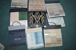 *9x Upholstery and Curtain Fabric Sample Books