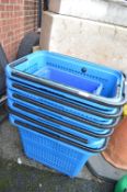 6x Large Wheelie Shopping Baskets