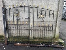 Pair of Wrought Iron Gates ~170cm height x 190cm total width
