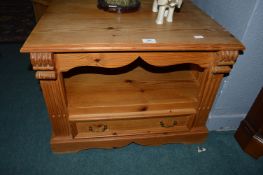 Solid Pine TV Stand with LOwqer Drawer