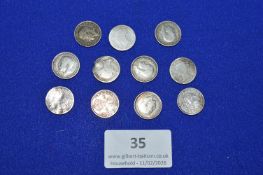 11x Pre-1920 Silver Pre-D Bits ~14g total