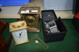 2x Carriage Clocks and 2x Watches (some AF)
