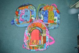3x African Handmade Backpacks from The Gambia