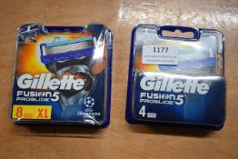 Gillette Fusion 5 Proglide Razor Blades 1 x 8 Pack & 1 x 4 Pack