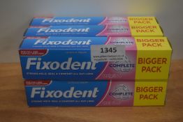 6x 70g Tubes of Fixodent Original Complete Denture Adhesive