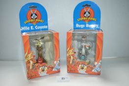2x Looney Tunes Character Resin Figures