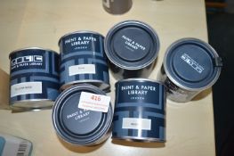 *6x 250ml of Assorted Paint & Paper Library Paints