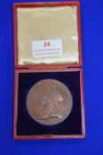 Queen Victoria Commemorative Pond Medallion with Presentation Case