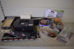 Quantity of Various Stationery and Haberdashery Including Pencil Cases, Beads, Precision Cutters,