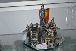 Pewter Figures Including Myth & Magic Wizard etc.