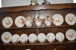 Chinese Dragon Eggshell Tea Set 20pcs