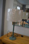 *Painted Wooden Table Lamp