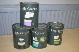 *4x Assorted 1L Tins of Little Green Paints