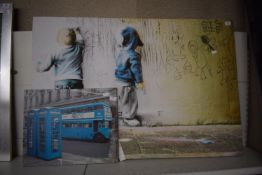 2x Retro Canvas Prints