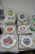 9x Royal Albert Floral Wall Plates