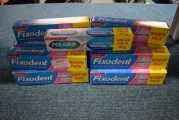 14x Fixodent 70g, and 1x Polygrip 70g