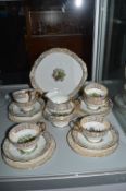 Springfield Pottery Part Tea Set Hand Painted with Fruit Design
