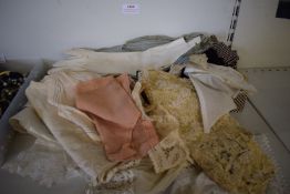 Quantity of Vintage Laces, Silks, Gloves, Tie Pieces, etc.