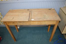 Vintage Double School Desk