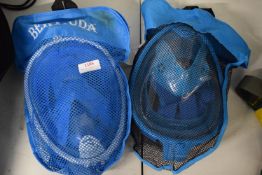 2x Full Face Snorkel Masks & Accessory Kits