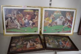 Arthur Farnoff Dogs Play Pool Artwork, and Others