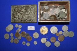 Chinese Caskett Containing Vintage British Coinage etc.