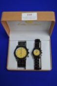 Luis Cardina His & Hers Quartz Wristwatch Gift Set