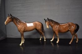 2x Beswick Horses (legs have been repaired)
