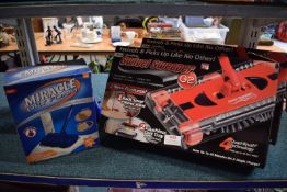 2x Cordless Swivel Sweepers and a Miracle Dry Foam Cleaning Head