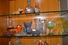 Glass Vases, Dishes, Bowls, etc.