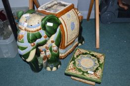 Large Elephant Plant Stand (AF)