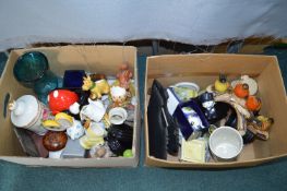 Pottery, Glassware, and Ornaments