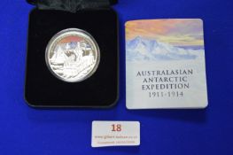 Australian Antarctic Expedition Commemorative Fine Silver Proof $5 Coin 2014 ~25g