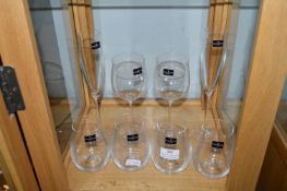 8x Assorted Dartington Crystal Drinking Glasses