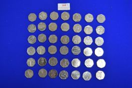 42x British Pictorial 50p Coins
