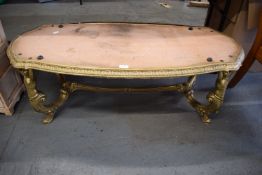 Vintage French Style Brass Coffee Table Base with Caryatid Legs