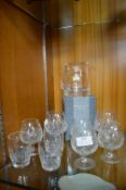 Cut Glass Drinking Glasses Including Dartington Crystal