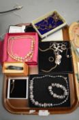 Tray Lot of Assorted Costume Jewellery