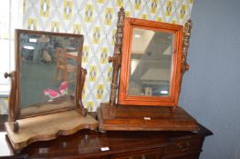 2x Dressing Table Mirrors