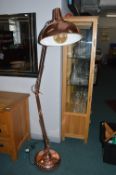 Copper Industrial Style Adjustable Standard Lamp