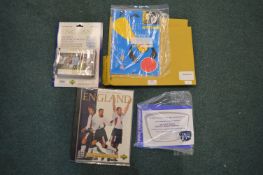 England Football Programs Including Signed 1966 Cup Final