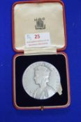Royal Mint Fine Silver Coronation Commemorative Medallion 83g with Presentation Case